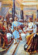 Raja Ravi Varma Sri Krishna as Envoy oil on canvas